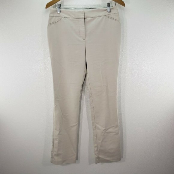 Chicos so‎ slimming womens pants beige slacks flat - Picture 5 of 9